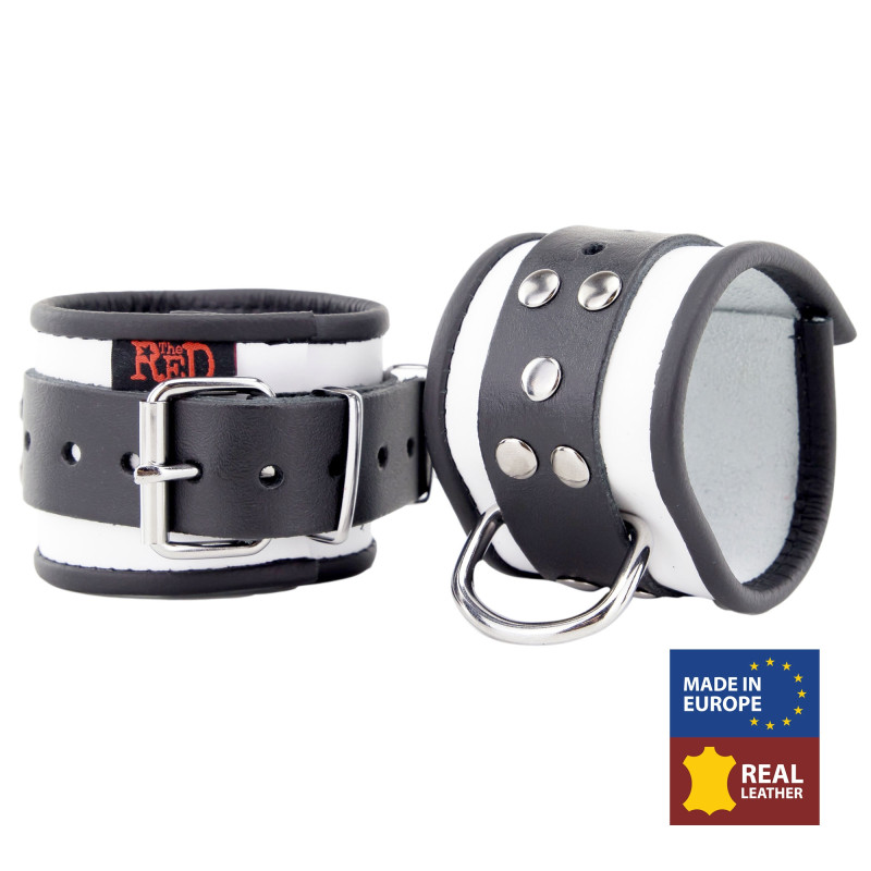 The Red Menotte en cuir - Blanc/ Noir